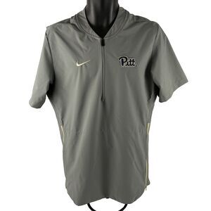 Nike Pittsburgh Panthers Team Issue Lightweight 1/4 Zip Jacket Shirt Mens Sz S